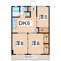 郡山駅 バス25分  堤東下車：停歩3分 2階の物件間取画像